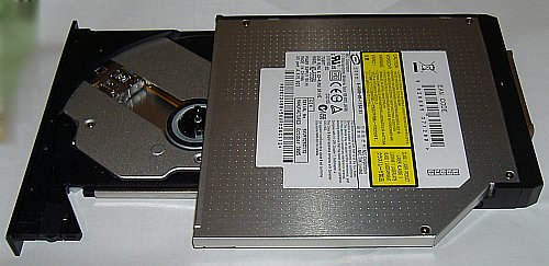 new DVD+-RW NEC after attaching Ultrabay 2000 covers from other side