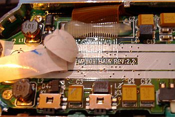 po odlepeni vrchnej a dalsej nalepky sa zobrazi skutocna revizia dosky vyrobcu MP809 main rev:2.2